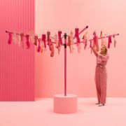 Снимка на Външен простор Brabantia Lift-O-Matic 50m, метален шип за вкопаване, калъф и торба с щипки, Spring Pink