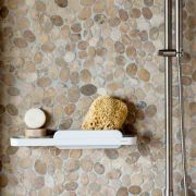 Снимка на Рафт за душ с приставка за почистване Brabantia MindSet Mineral Fresh White