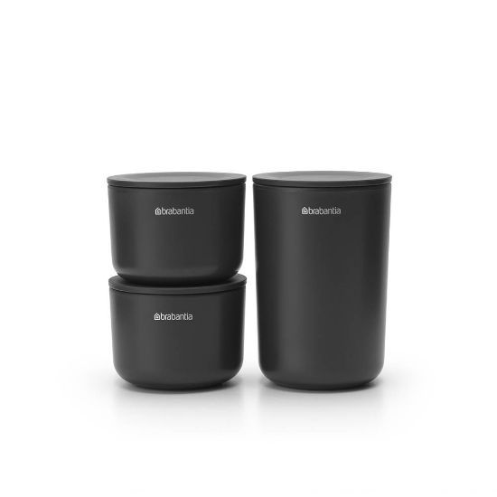 Снимка на Комплект за съхранение на принадлежности Brabantia ReNew Dark Grey 3 части