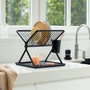 Снимка на Сушилник компактен и сгъваем Brabantia SinkSide Dark Grey