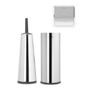 Снимка на Комплект аксесоари за тоалетна Brabantia ReNew Brilliant Steel 3 части