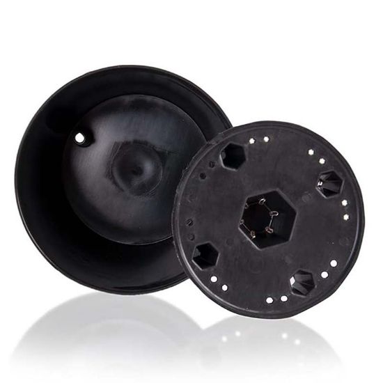 Снимка на Саксия с дренаж 21.8x19.5x15 см 7.4 л черна SERINOVA